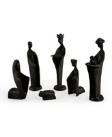 Danya B. 6 pc. Iron Nativity Set, Family and Kings