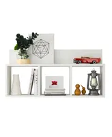 Danya B. Triple Cubed Shelf with Ledge - Wall Mount Cubie