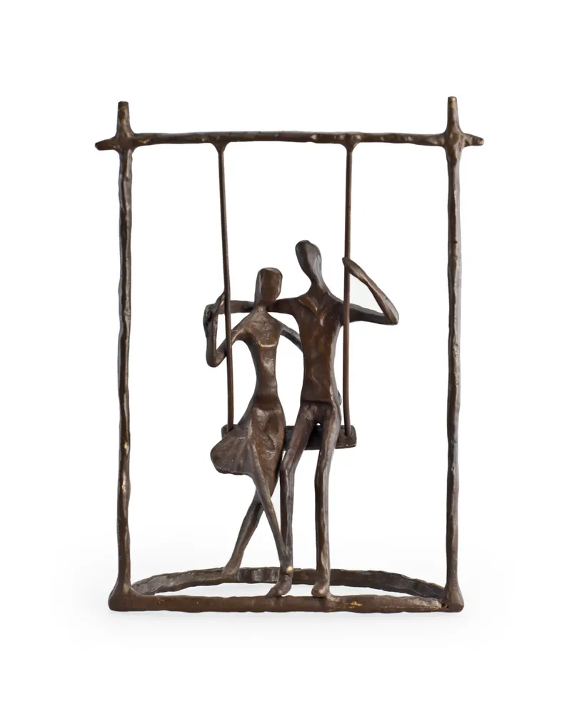 Danya B. Couple on a Swing Cast Bronze