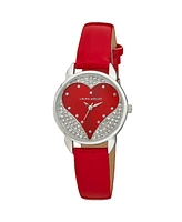 Laura Ashley Designer Red Hearts Watch