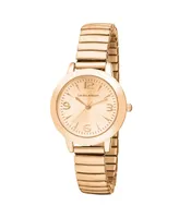 Laura Ashley Rose Gold Stretch Bracelet Watch