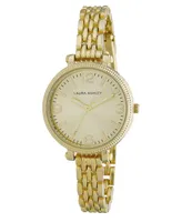 Laura Ashley Ladies' Goldtone Link Bracelet Watch