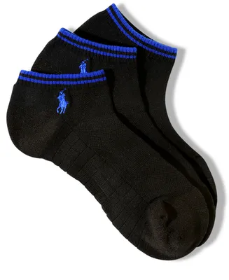 Polo Ralph Lauren Men's Socks, Atheltic Technical Low Cut No Show Performance 3 Pack