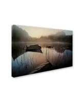 Willy Marthinussen 'In The Misty Morning' Canvas Art - 19" x 12" x 2"