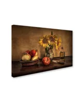 Juan Luis Seco 'Girasoles En La Cocina' Canvas Art - 32" x 22" x 2"