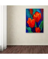 Marion Rose 'Tulips' Canvas Art - 24" x 18" x 2"