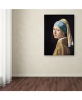 Johannes Vermeer 'Girl with a Pearl Earring' Canvas Art - 24" x 18" x 2"