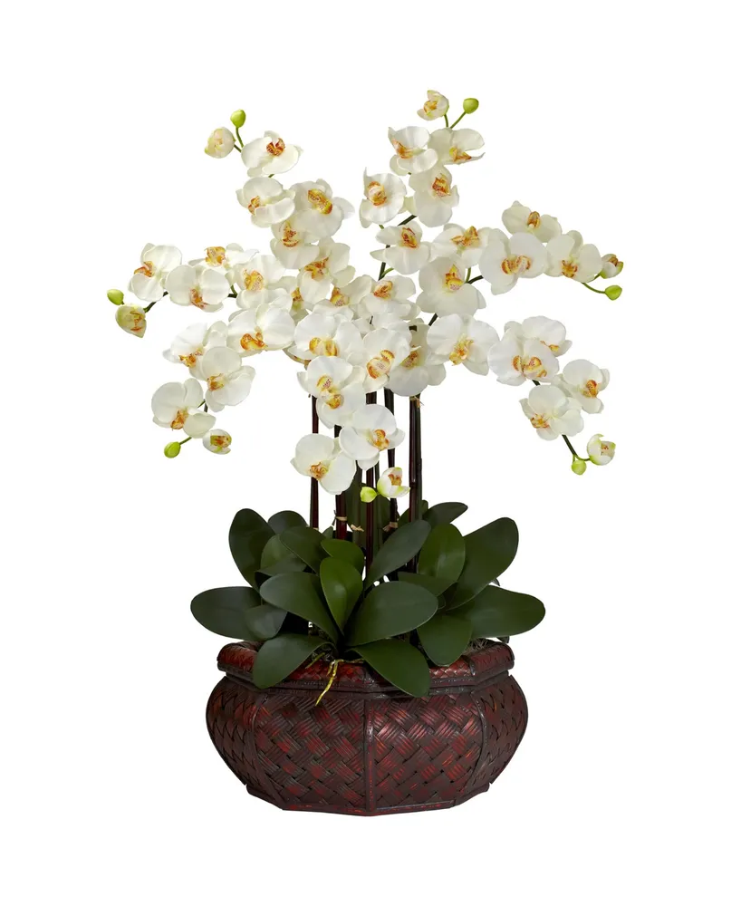 Nearly Natural Large Phalaenopsis Silk Flower Arrangement