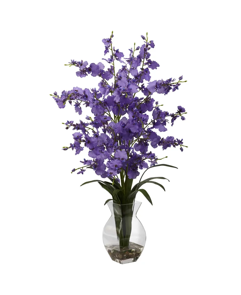 Nearly Natural Dancing Lady Orchid w/Vase Arrangement