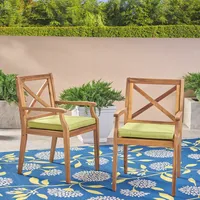 Perla Outdoor Dining Chair, Set of 2