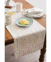 Multi Polka Dots Print Table Runner 14" X 108"