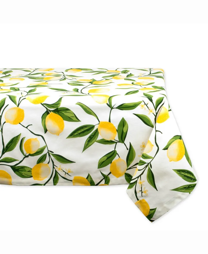 Lemon Bliss Print Table cloth 60" X 84"