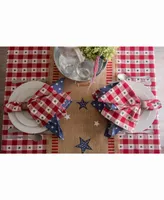 4Th of July Jute Table Runner 14" X 74"