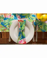 Summer Floral Print Outdoor Napkin Set of 6