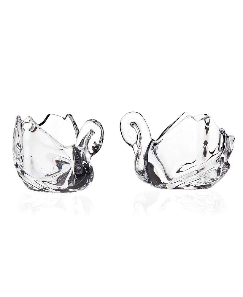 Godinger Swan Voltive Holder - Set of 2