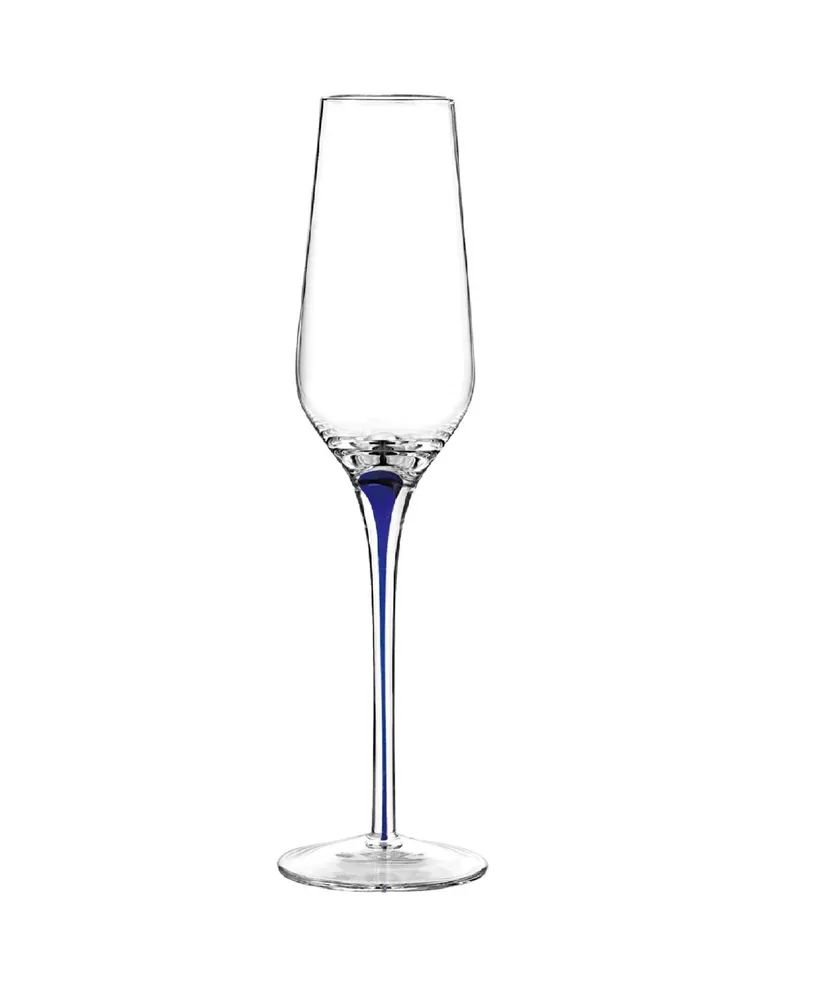 Qualia Glass Graffiti Stemless Flutes, Set Of 4