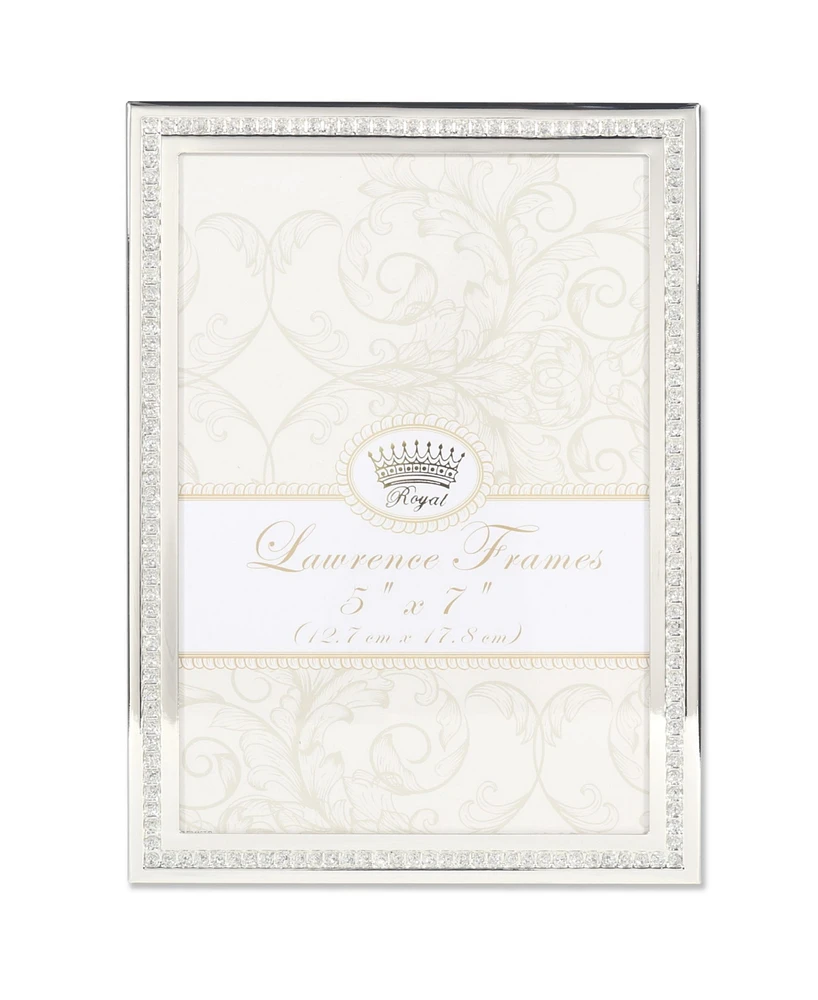 Lawrence Frames Dazzle Silver and Glitter Picture Frame - 5" x 7"