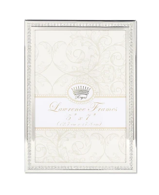 Lawrence Frames Dazzle Silver and Glitter Picture Frame - 5" x 7"