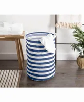 Laundry Hamper Stripe, Round