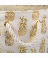 Design Import Storage Bin Pineapple, Round