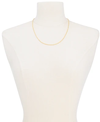 Giani Bernini Thin Rope Chain 20" Necklace (1.5mm) in 18k Gold-Plate Over Sterling Silver, Created for Macy's (Also in Sterling Silver)