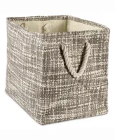 Design Imports 15" Tweed Print Storage Bin