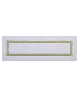 Better Trends Lux Contrast Frame Bath Runner, 20" x 60"