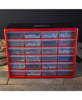 Trademark Global Storage Drawers - 24 Compartment organizer Desktop or Wall Mount Container