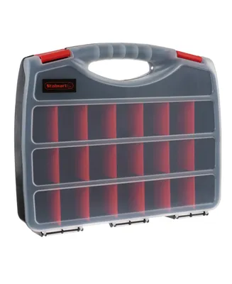 Trademark Global Portable Storage Case with Secure Locks and 23 Adjustable Compartments by Stalwart