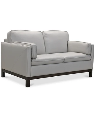 Closeout! Virton 63" Leather Loveseat, Created for Macy's