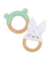 Saro by Kalencome Baby Ring and Bunny Teether Bundle