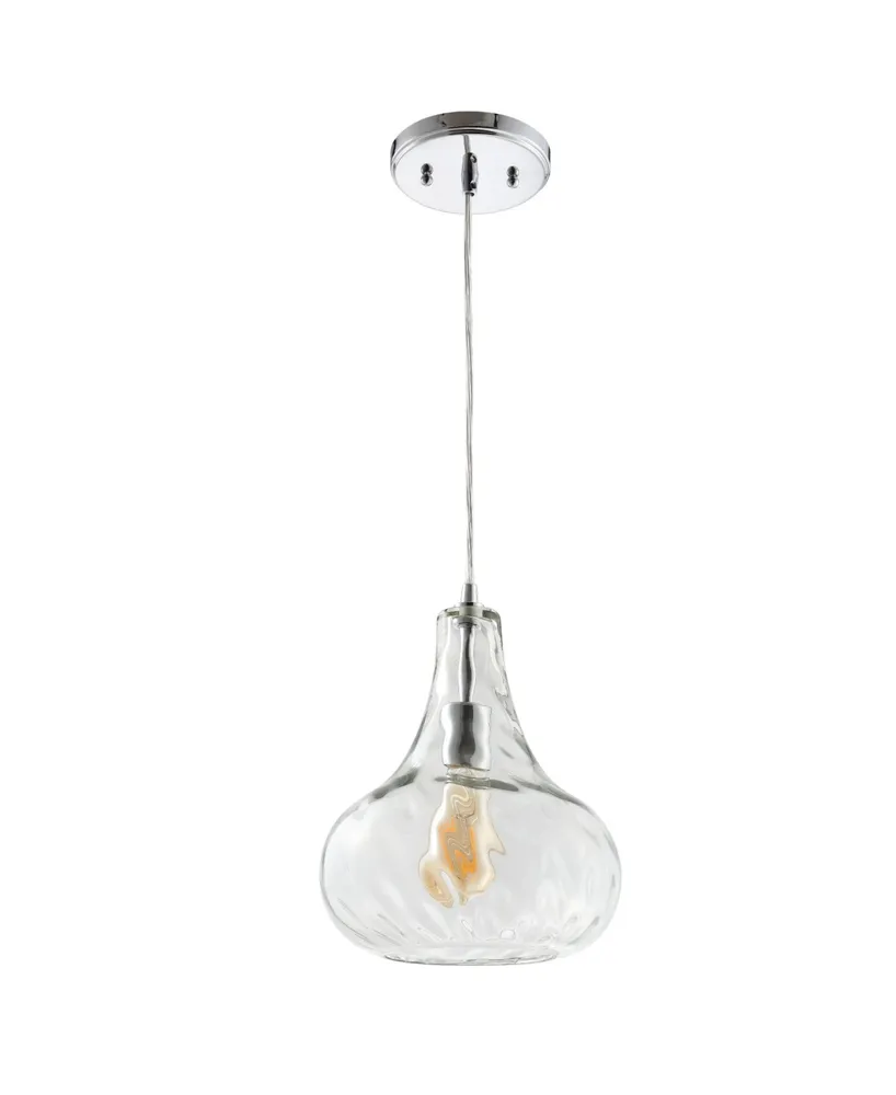 Jonathan Y Ferano 9" Adjustable Led Pendant