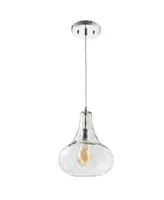 Jonathan Y Ferano 9" Adjustable Led Pendant