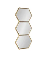 Kate and Laurel Royce Horizontal Hexagon Mirror