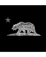 La Pop Art Mens Premium Blend Word T-Shirt - California Bear