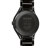 Rado Unisex Swiss Automatic True Diamond (1/8 ct. t.w.) Black Ceramic Bracelet Watch 40mm