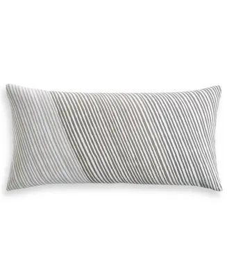 Charter Club Damask Designs Diagonal Stripe Decorative Pillow, 12" x 24", Created for Macy's