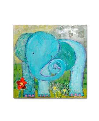 Wyanne 'All Is Well Elephant' Canvas Art - 14" x 14"