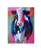 Richard Wallich 'Art Pink Cow' Canvas Art - 14" x 19"