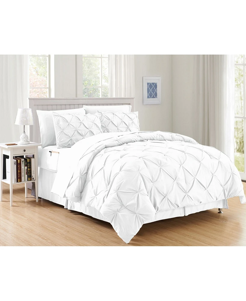 Elegant Comfort Pintuck 8-Pc. Comforter Set, Twin/Twin Xl