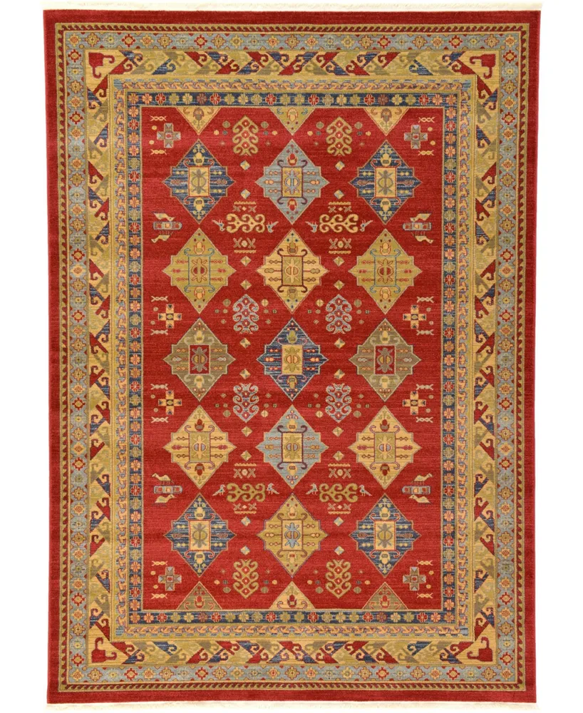 Bayshore Home Harik Har2 Red 7' x 10' Area Rug