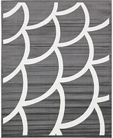 Bayshore Home Politan Pol7 Gray 8' x 10' Area Rug