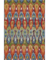 Bayshore Home Outdoor Pashio Pas9 Multi 5' 3" x 8' Area Rug