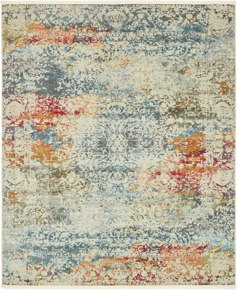 Bayshore Home Kenna Ken3 Ivory 8' 4" x 10' Area Rug