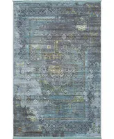 Bayshore Home Kenna Ken5 Dark Gray 5' 5" x 8' Area Rug