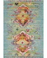 Bayshore Home Brio Bri9 Turquoise 7' x 10' Area Rug