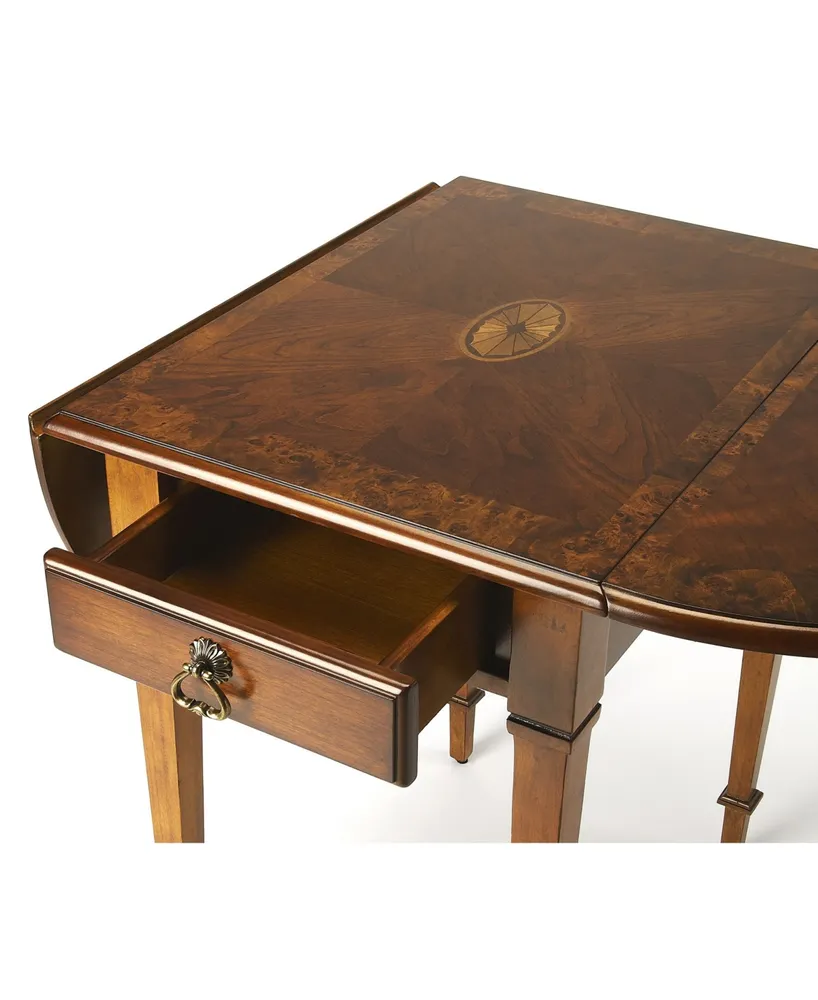 Butler Glenvw Burl Pembroke Table