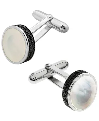 Sutton Sterling Silver Stone Cufflinks