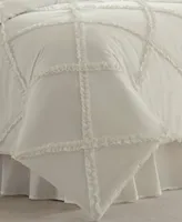 Laura Ashley Adelina Ruffle Cotton Piece Comforter Set