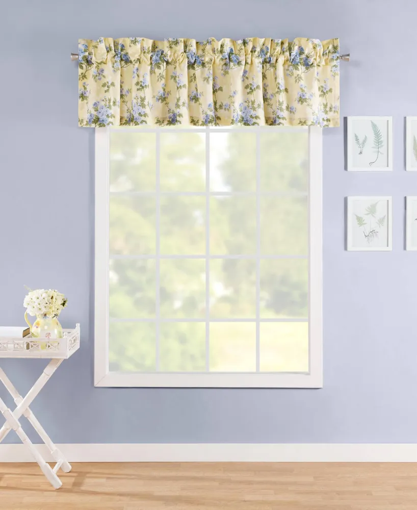 Laura Ashley Cassidy Cotton Pole Top Valance, 86" x 15"